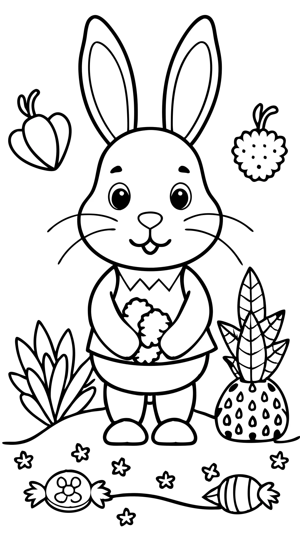 rabbit coloring pages free printable